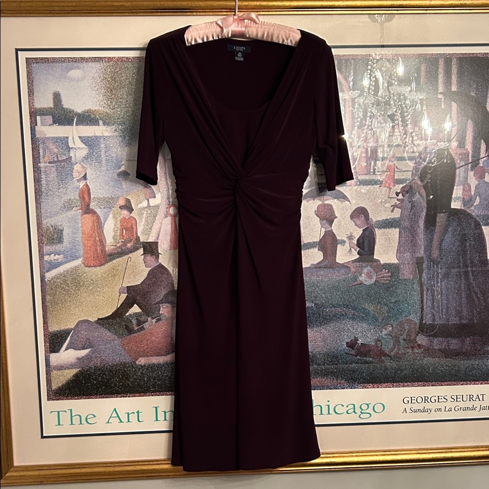 Deep Burgundy Chaps Dress